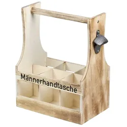 KESPER Flaschenträger, geflammt, Sperrholz, FSC, 25x16,5x32cm, braun, Holzwerkstoff