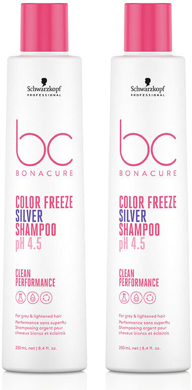 Schwarzkopf BC Clean Color Freeze Silver Shampoo 250ml Double