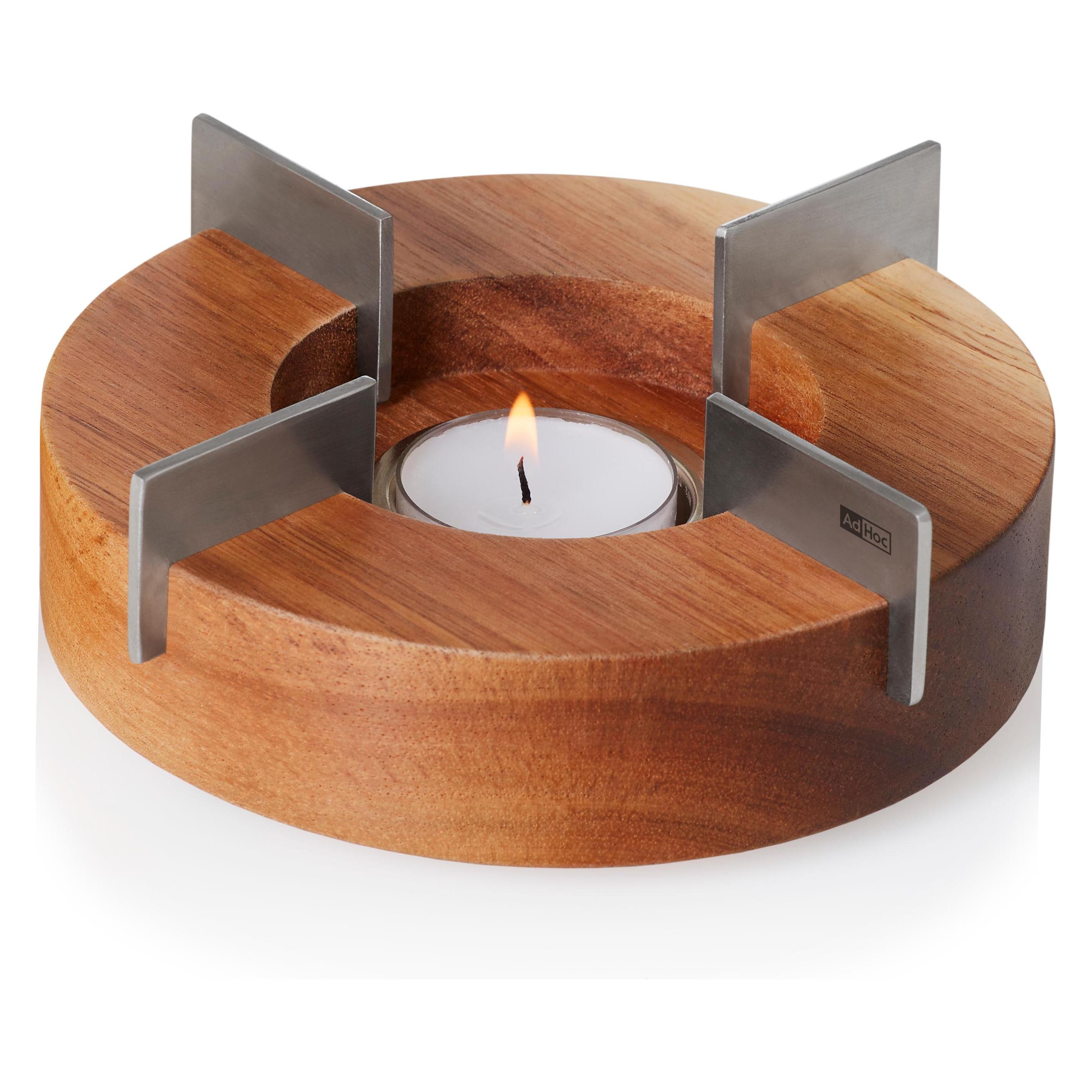 AdHoc Stövchen und Speisenwärmer Tuto, Akazienholz/Edels (TK48)