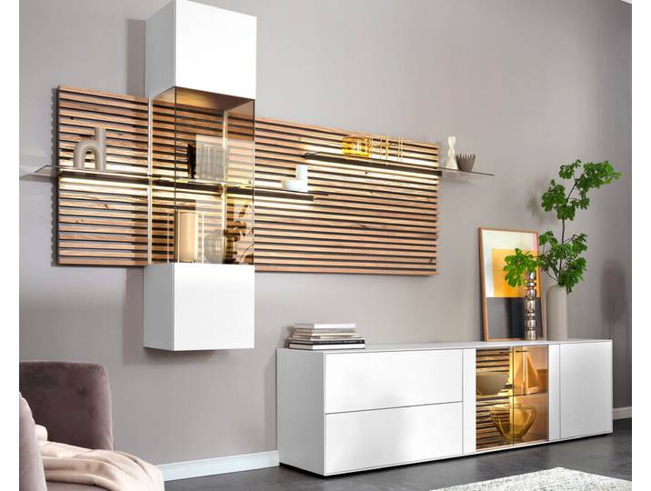SCHÖNER WOHNEN-Kollektion Wohnwand YONNA mit Glasboden
