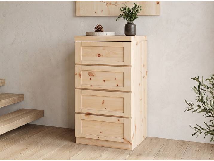 Zirbenkommode „Susanne“ 50 cm Massivholz Zirbe
