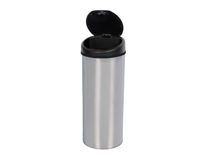Abfalleimer mit Sensor 60L chrom