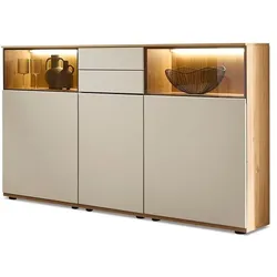 CASEDO Sideboard Zadar Dekor Risseiche / Sandbeige