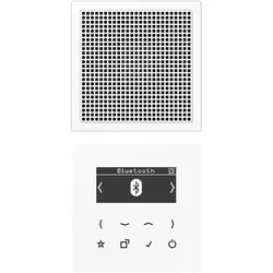 JUNG Smart Radio DABLS1BTWW DAB+ m. Bluetooth-Set Mono (Radio Tuner), HiFi Komponente, Weiss