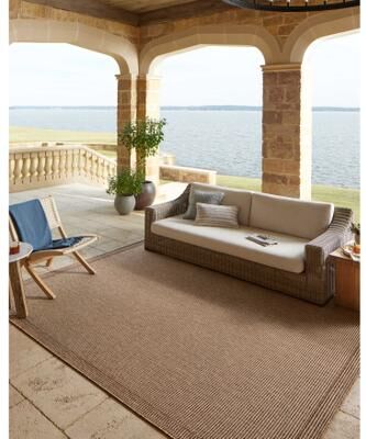 Alexander Home Hampton Natural Indoor/Outdoor Area Rug