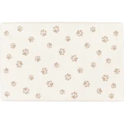 WE LOVE DOGS Paws Badematte 50 x 80 cm, natur-beige
