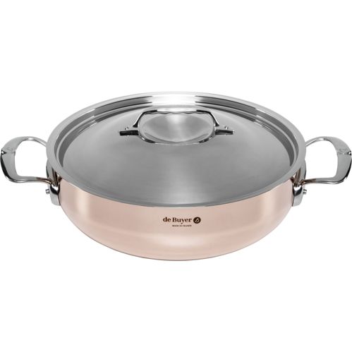 De Buyer Prima Matera Bratentopf Kupfer/Edels. 28cm konisch ind.