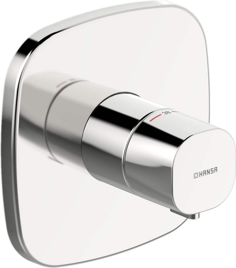 Hansa 81129583 avec unité fonctionnelle, batterie de thermostat, chrome