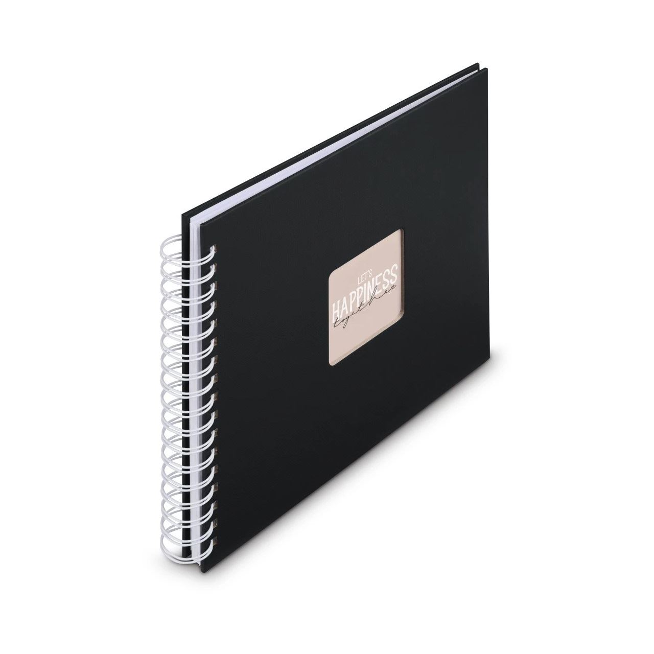 hama Fotoalbum Fine Art neutral 28,0 x 24,0 cm, 50 weiße Seiten Schwarz