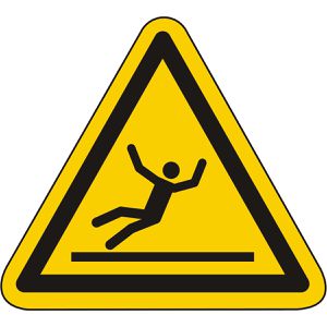 Abtec Hinweisschild ISO 7010 W011, Kunststoff, 20 cm, Warnzeichen, Rutschgefahr