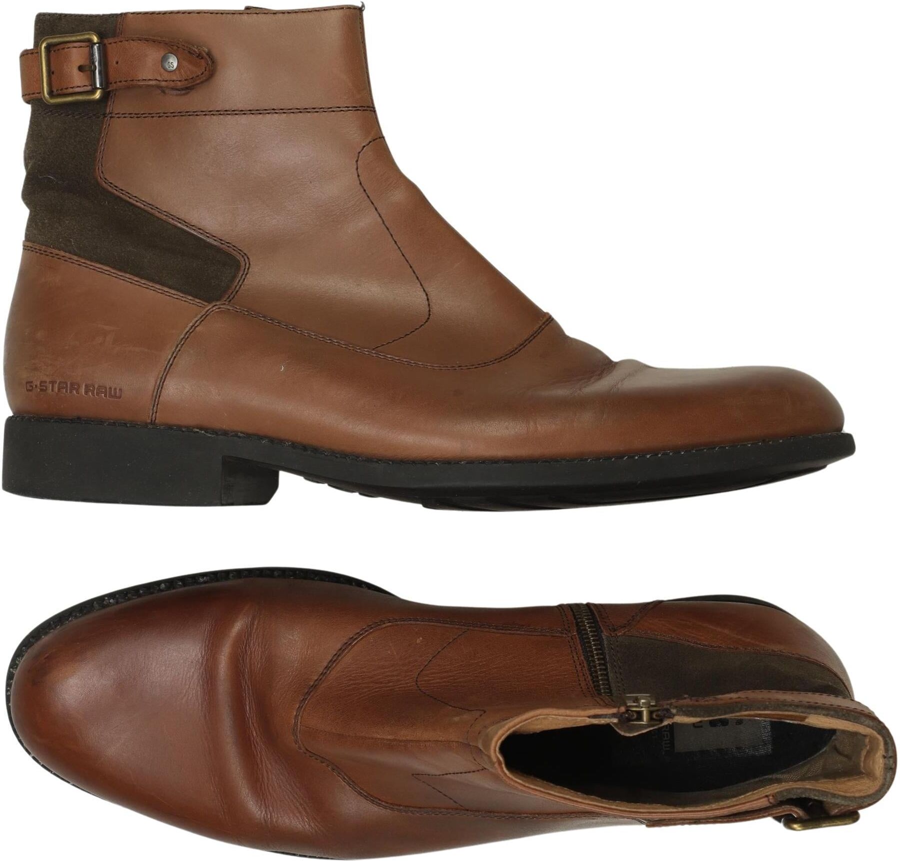 G Star RAW Herren Stiefel, Braun, Gr. EU 45, Leder - Second Hand