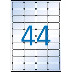 Apli, Etiketten, Etiketten transparent glänzend 48,5 x 25,4 mm 10 Blatt