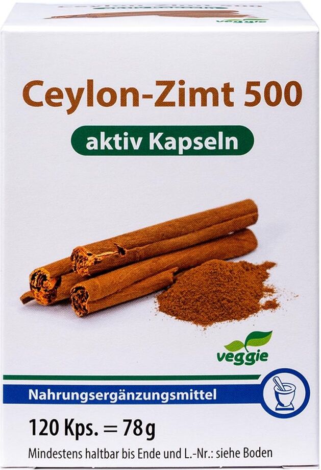 Ceylon-Zimt 500 aktiv Kapseln