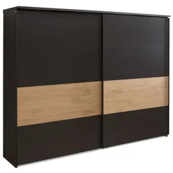 CASEDO Schwebetürenschrank Malaga 300 x 230 cm Lack Basalt