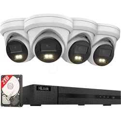 HIL IK28P-460T - Netzwerk-Videorekorder, inkl. 4 Turret Kameras, 6 MP, 2 TB HDD