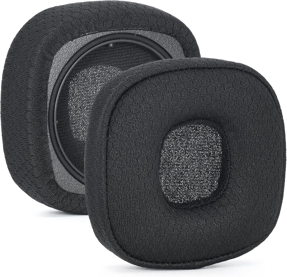 Zwarte vervangende oorkussens met hoge dichtheid en mesh-stof voor Marshall Major III, IV en V ANC bluetooth-hoofdtelefoons
