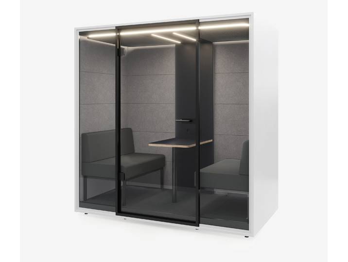 Meetingbox Quattro Weiß Anthrazit Hellgrau Grau Standard Schwarz