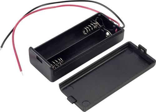 TRU COMPONENTS SBH-421-2A Batteriebox 2x Micro (AAA) Kabel