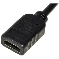 Link Zubehör LKADAT20 Videokabel und Adapter 0,15 m DisplayPort HDMI Schwarz (DisplayPort, HDMI), Video Adapter, Schwarz