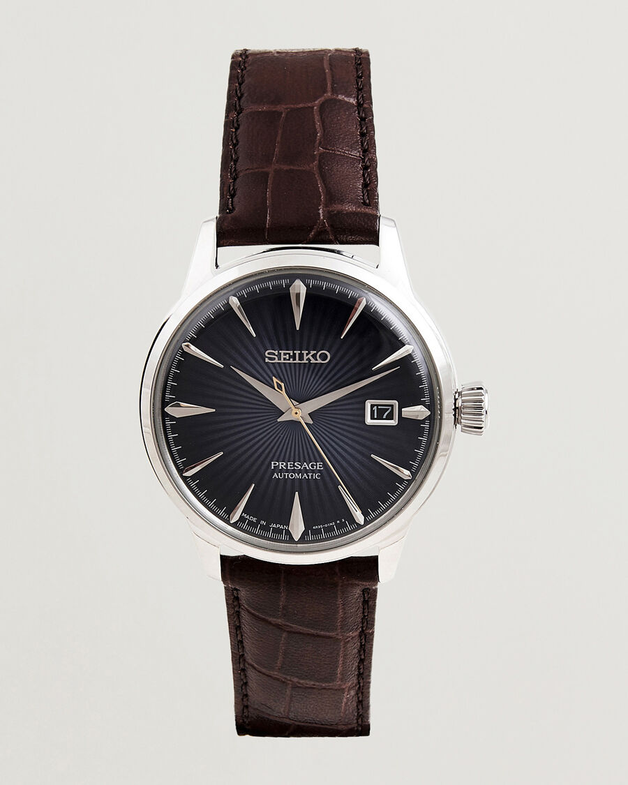 Seiko Presage Automatic Leather 40mm Blue Dial men One size Blå