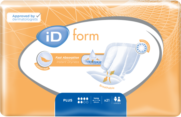 Ontex iD ID Expert Form Plus - Long - 8 paquets de 21 protections