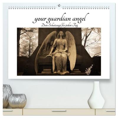 your guardian angel - Dein Schutzengel für jeden Tag (hochwertiger Premium Wandkalender 2027 DIN A2 quer), Kunstdruck in Hochglanz