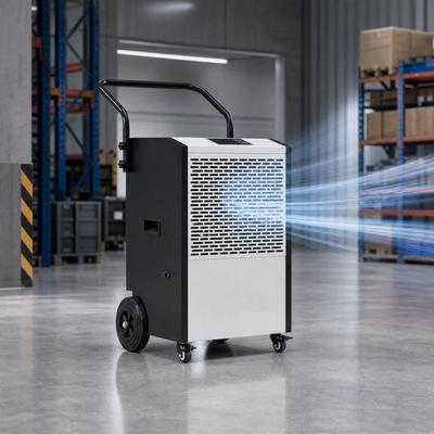 Lee 240-Pint for 8,000 Sq Ft Commercial Dehumidifier with Pump & Dual Drainage, Dual Hoses Included, Auto Defrost