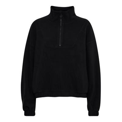 Strickfleece-Pullover NORTH BEND "fleece NBConza", Damen, Gr. 42, schwarz, Obermaterial: 100% Polyester PES., Pullover