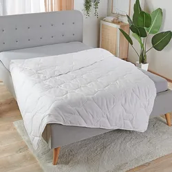 Traumschlaf Baumwolle Sommerdecke leicht, Füllung: 100% Baumwolle 155x200 cm - weiß
