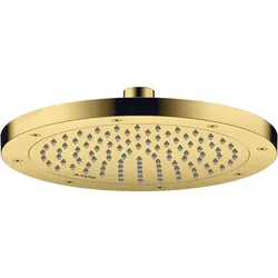 Hansgrohe AXOR ShowerSolutions Kopfbrause 245 1jet EcoSmart+ Polished Gold Optic, 245 mm, verstellbarer Winkel, abnehmbar zur Reinigung