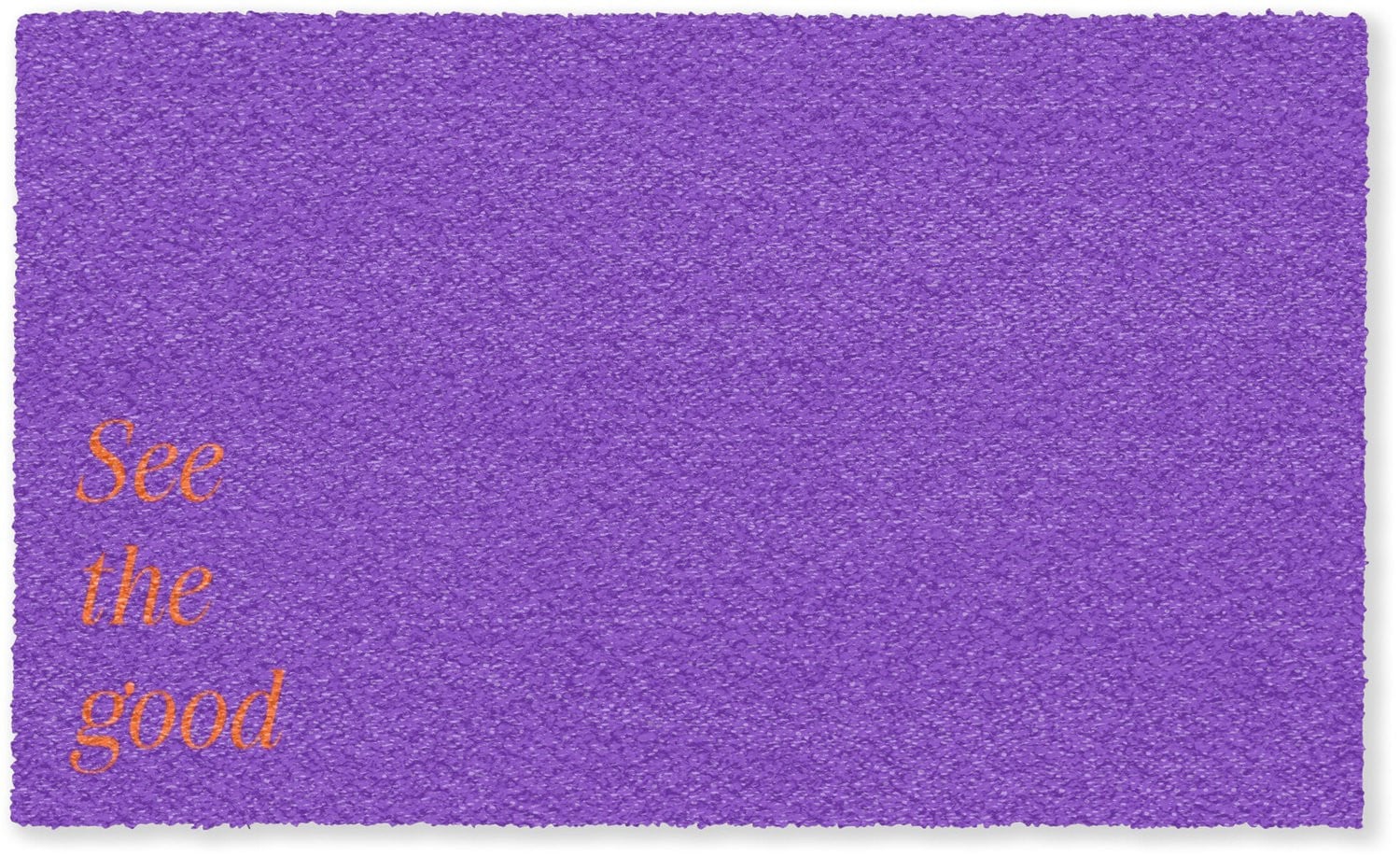 Deurmat See the good - Oranje en Paars - 150 x 90 cm