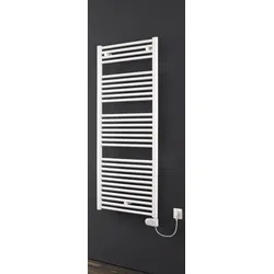 BEMM Ares EK Elektrokomplett-Heizkörper Serie BEA-EK, 1200 W, Raumtemperaturregelung, Weiß RAL 9016, Maße 115x70x38 mm (BxHxT)
