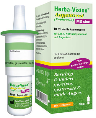 OmniVision GmbH HERBA-VISION Augentrost MD sine Augentropfen 10 ml 16009641