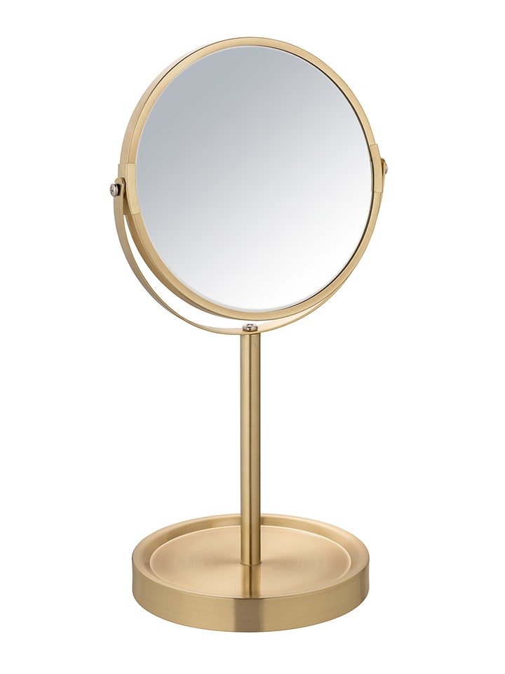 Wenko Kosmetikspiegel "Alata" in Gold - Ø 17 cm - onesize