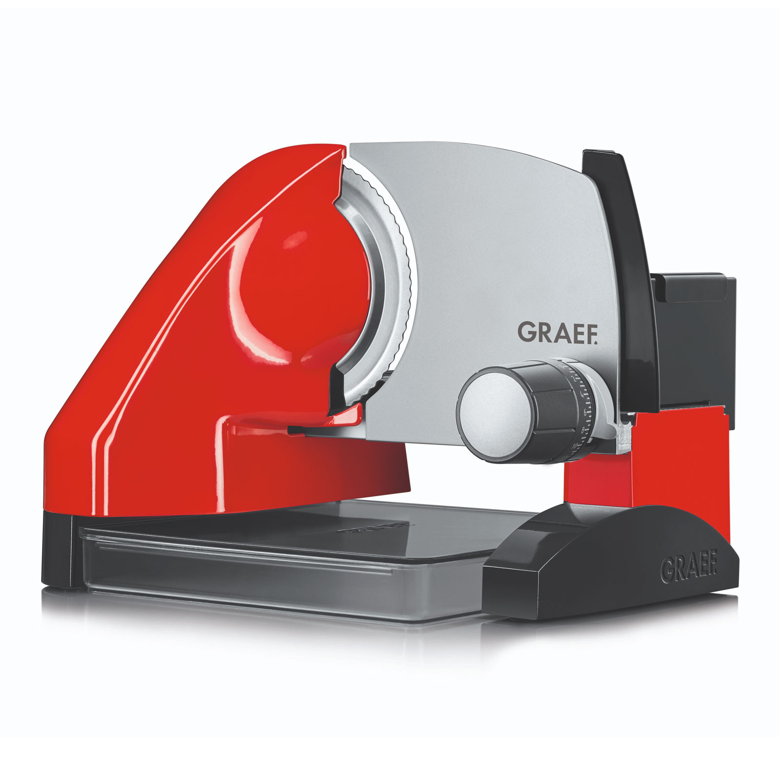 Graef SKS 500 Elektrische snijmachine, Zwart/Rood, 170 W