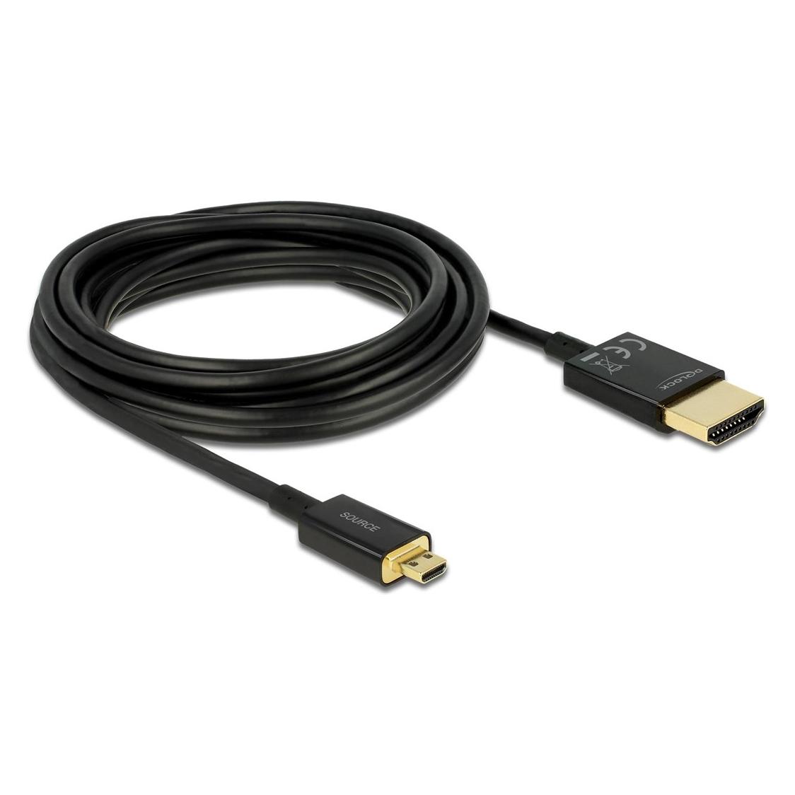 Delock HDMI (Typ A) - micro HDMI (Typ D) (4.50 m) (84785)