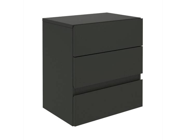 CARO-Möbel Nachtkommode Anno schwarz, Schwarz, Mode, 42x47x30 cm, Schlafzimmer, Nachtkästchen