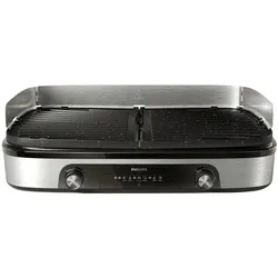 Philips Tischgrill, Tischgrill, Schwarz, Silber