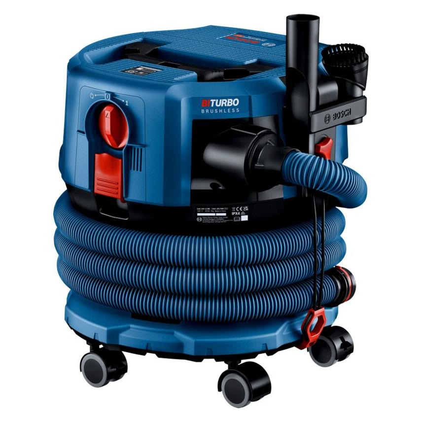 Bosch Professional Akku-Staubsauger GAS 18V-12 MC, Solo Version (Nass-Trockensauger) (GAS18V-12MC)