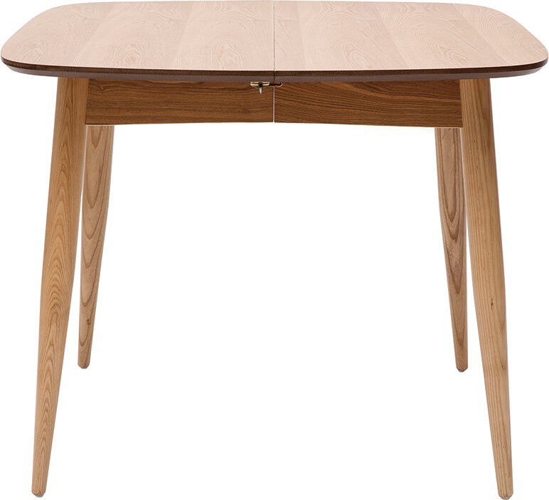 Miliboo Ausziehbarer Esstisch Esche naturell Länge 90?130 cm NORDECO