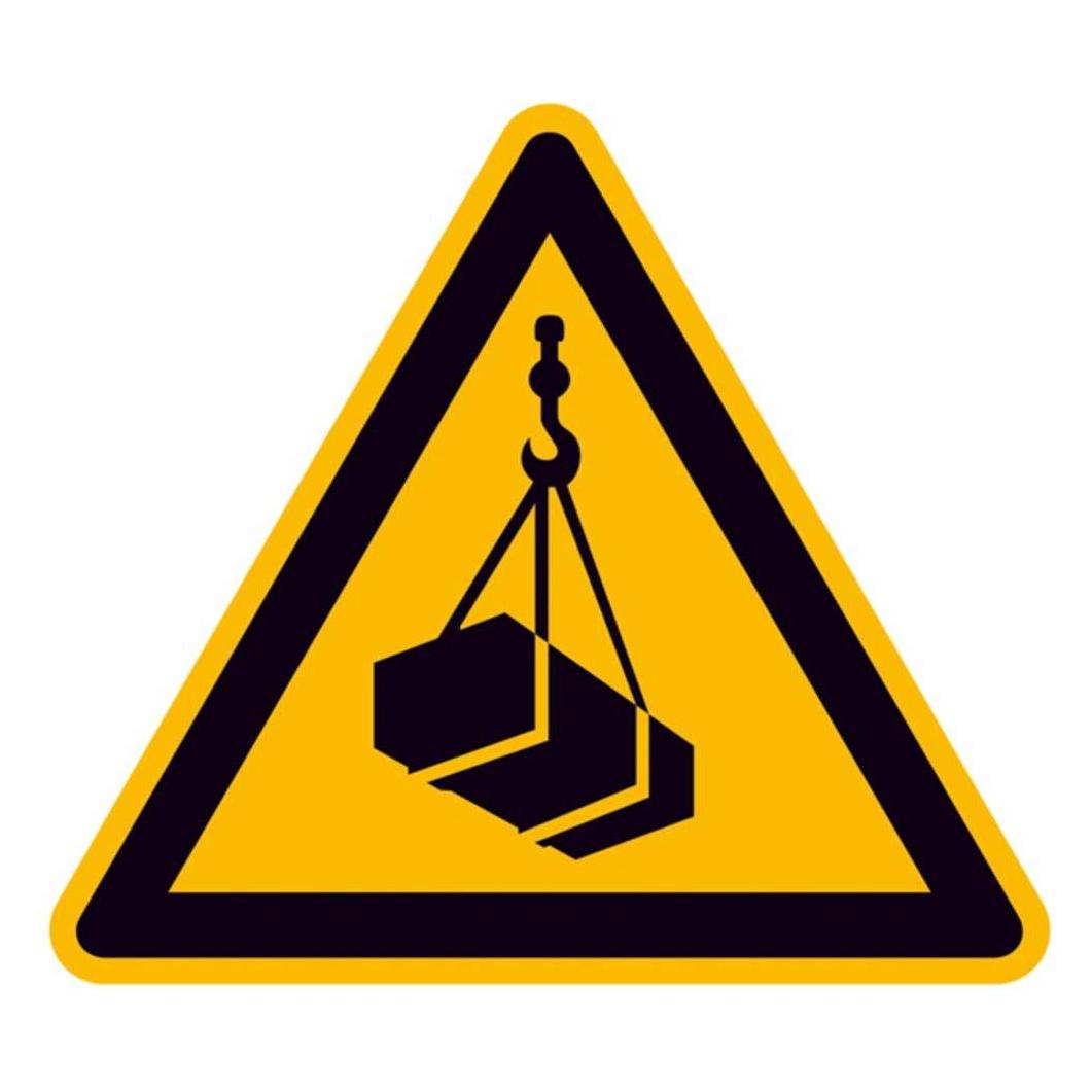 BRW Warnschild Schwebende Last - 10 cm (538010.0500)