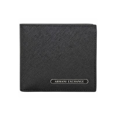 Geldbörse ARMANI EXCHANGE "Geldbörse BARCELONA BIFOLD COIN POCKET 1er Pack", Herren, schwarz, Obermaterial: 100% Rindsleder Leather cow. Futter: 100% Polyester PES., Kleinlederwaren