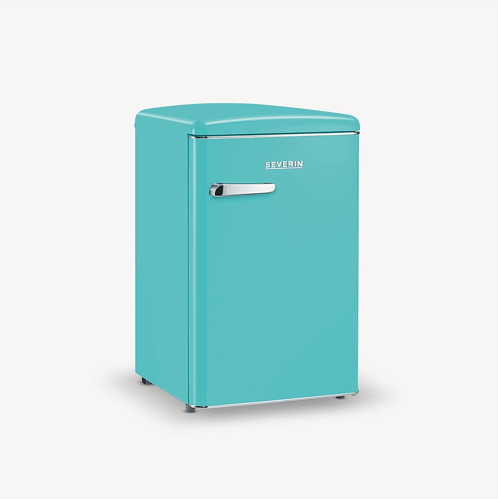SEVERIN Retro Tischkühlschrank RKS 8834 aus Kunststoff, türkis Kühlschrank Gefrierkombination Retro Kühlschrank Led Kühlschrank Kühlschrank Gefrierfach