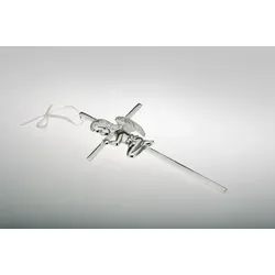 Schutzengel Mädchen zum Aufhängen versilbert L15cm