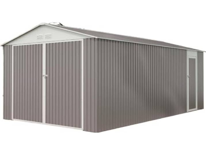 habitat et jardin Metallgarage Nevada - 18,56 m² mit Solarpaneelen