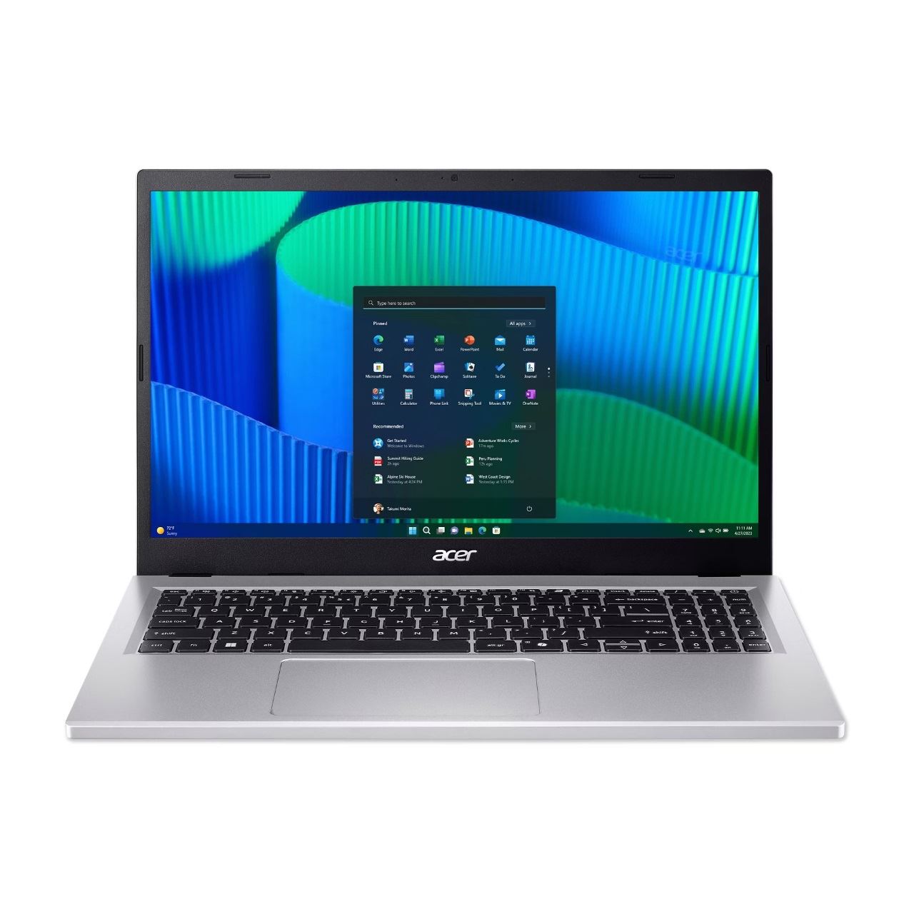 15.6" (39,62cm) Acer Extensa 15 FHD 16:9 i3-1315U 8GB 256GBSSD W11EDU