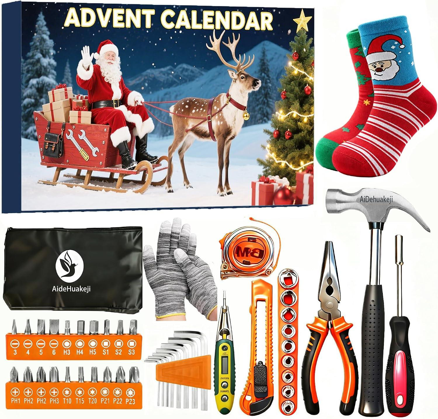 oCreon Adventskalender 2025 voor mannen met gereedschap