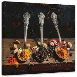 LEINWANDBILD Essen & Trinken 40x40cm