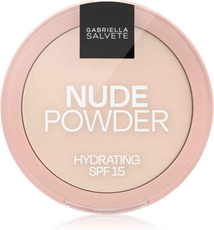 Gabriella Salvete Fixing Powder Hydrating fine pressed powder SPF 15 shade 01 Pure Nude 8 g