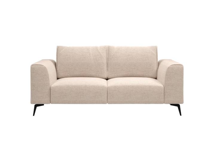 2-Sitzer Sofa, Beige, 186x90x88 cm, Holz & Textil, Komforthöhe, Modern, MID.YOU